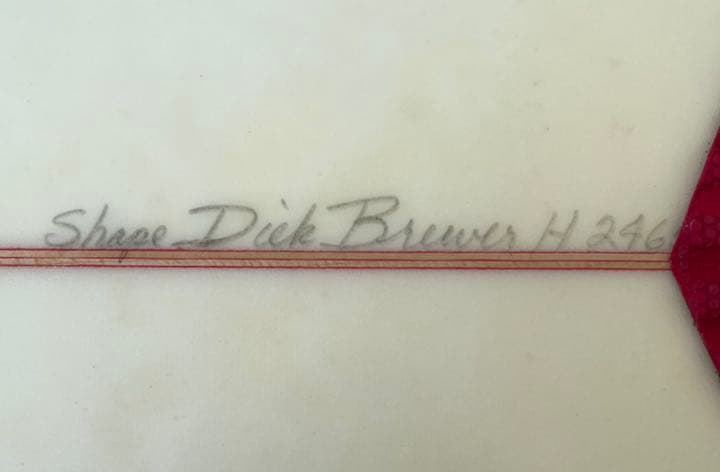 ディックブリューワー ハンドシェイプ 6'2\"×18 1/4\"×2 1/4\"