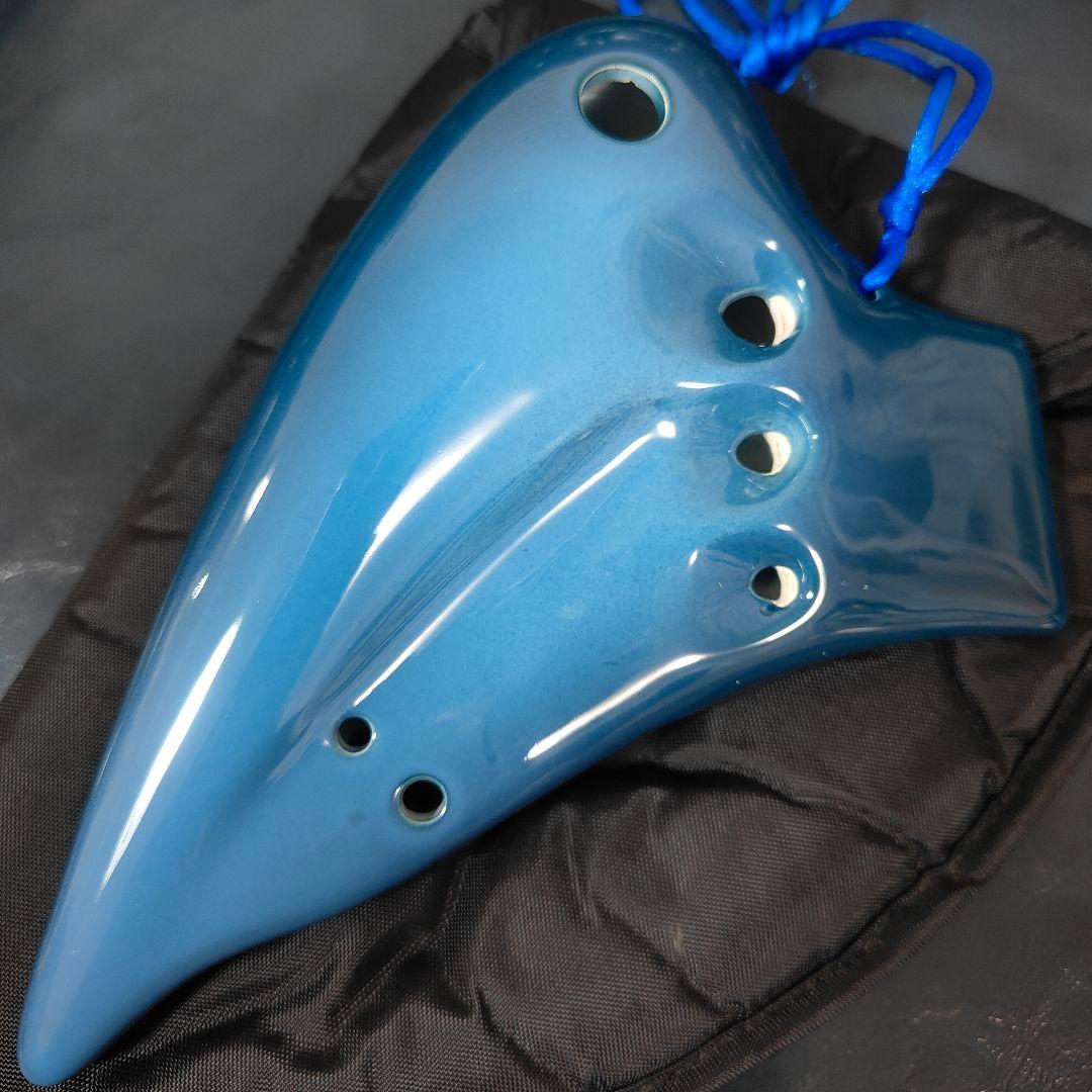 ​【極美品】TNG トリプルオカリナ ACモデル 青色陶器