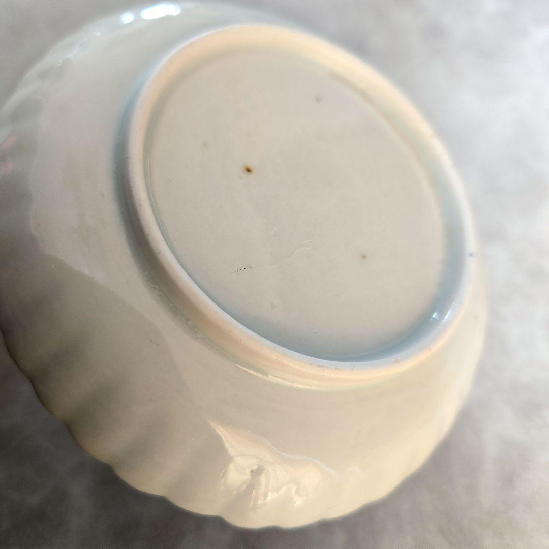 古伊万里　菊花　鎬　小皿　豆皿　江戸時代　アンティーク　骨董