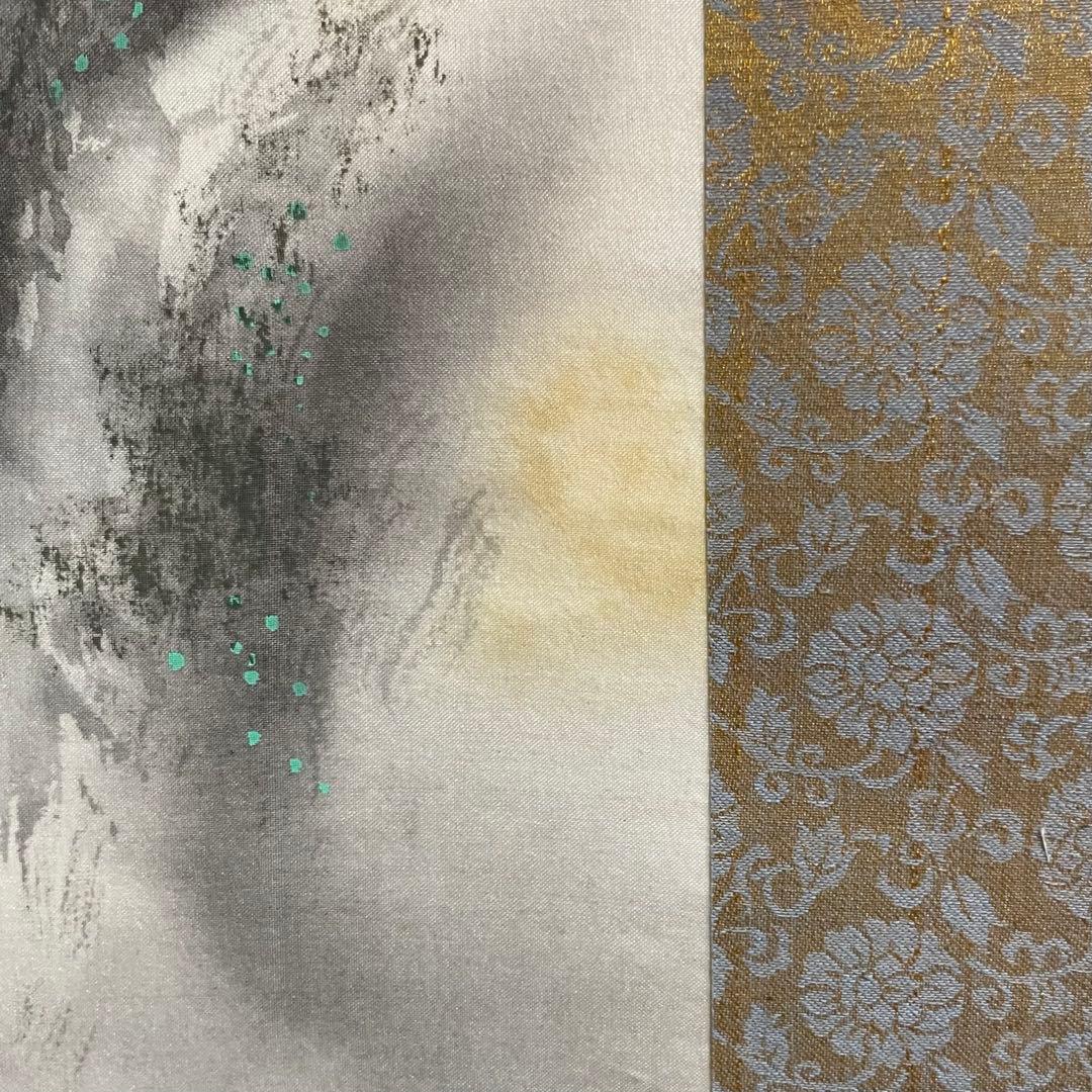 【24万円鑑定書付】水墨画　水墨山水　掛け軸