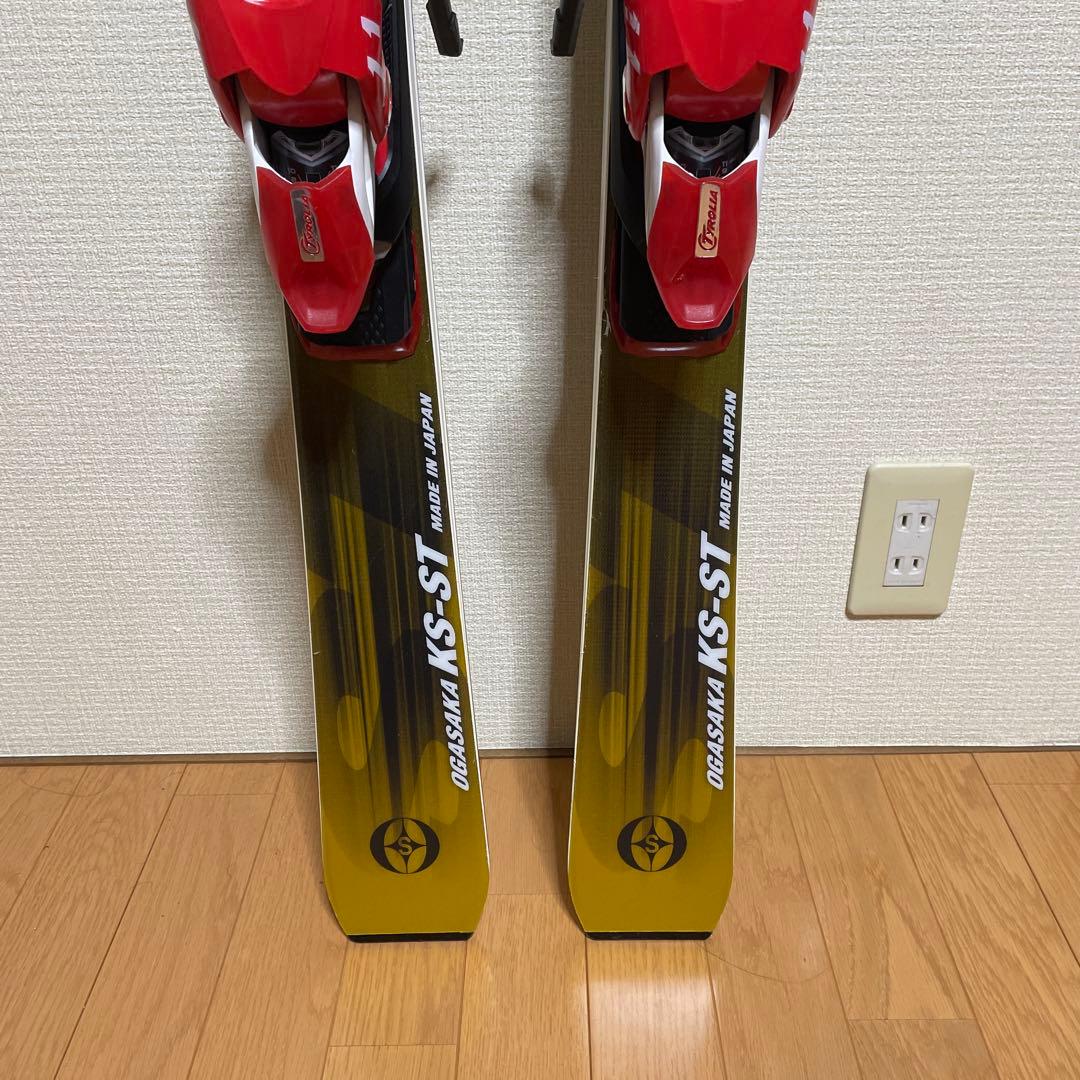 OGASAKA KEO’Sスキー板 ビンディング付き イエロー/ブラック