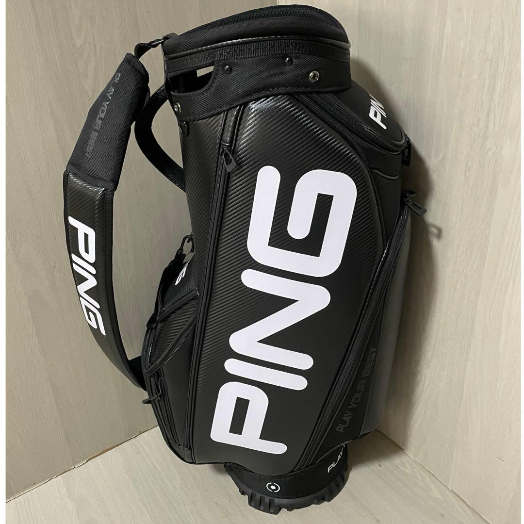 (極上品) ＰI N G ピン　ツアーライトキャディバック　スタッフバッグ　黒