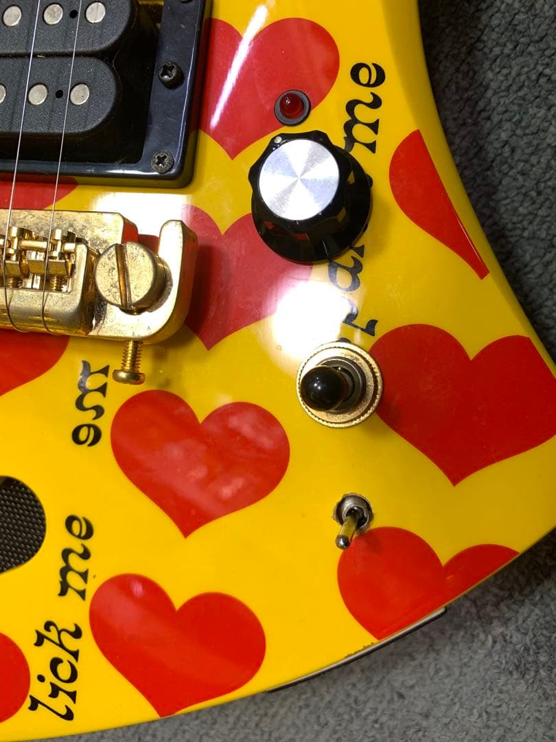 【中古】ミニエレキギター フェルナンデス YH-JR hide ソフトケース付