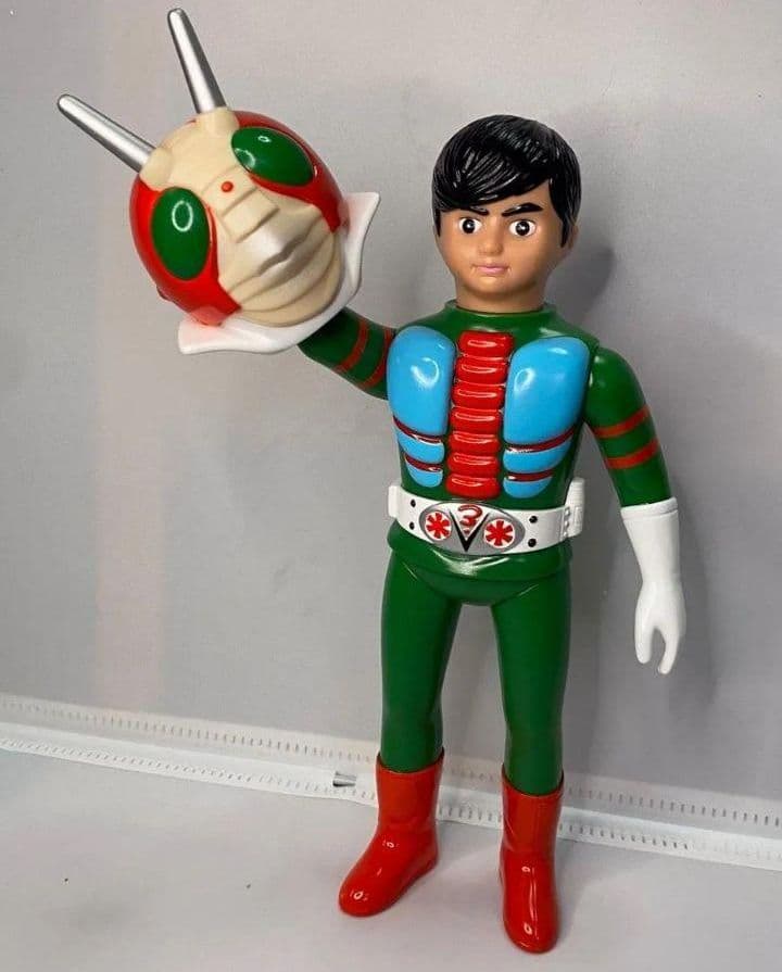 在庫最後 仮面ライダー V3 彩色 27cm ソフビ