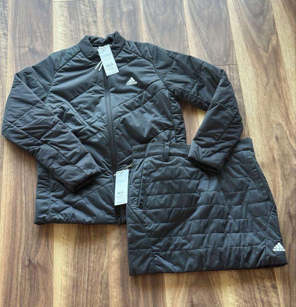 きてぃ様【新品】adidas アディダス　ゴルフ　レディース ダウンセットアップ