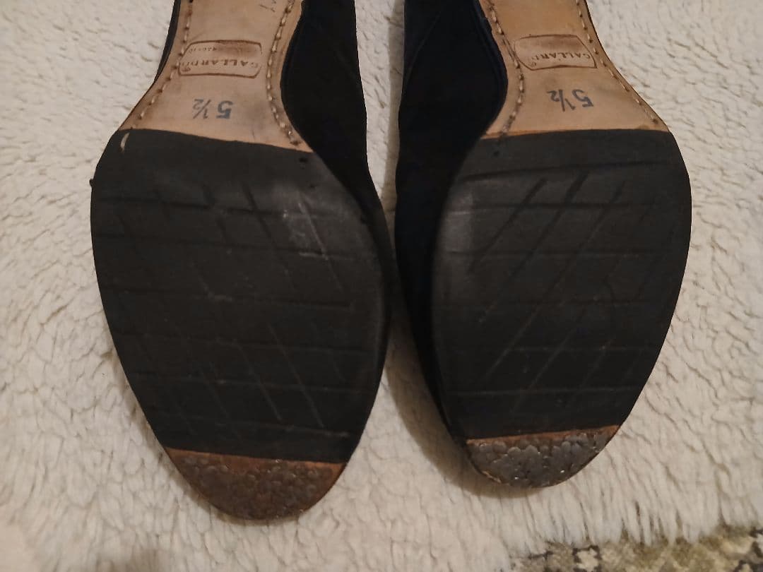 フラメンコシューズ　ガジャルド5.1/2　スエード黒