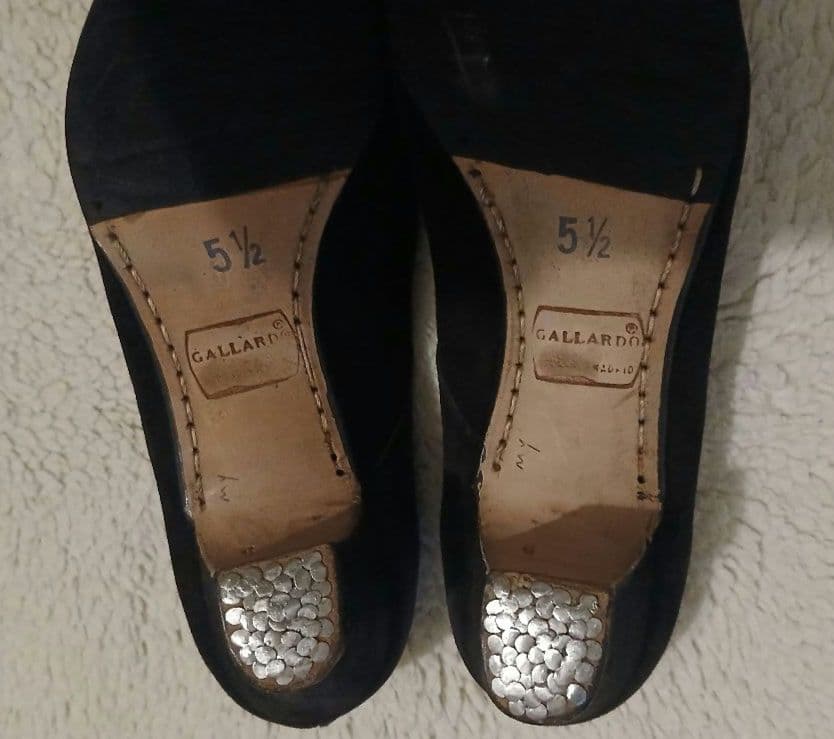 フラメンコシューズ　ガジャルド5.1/2　スエード黒