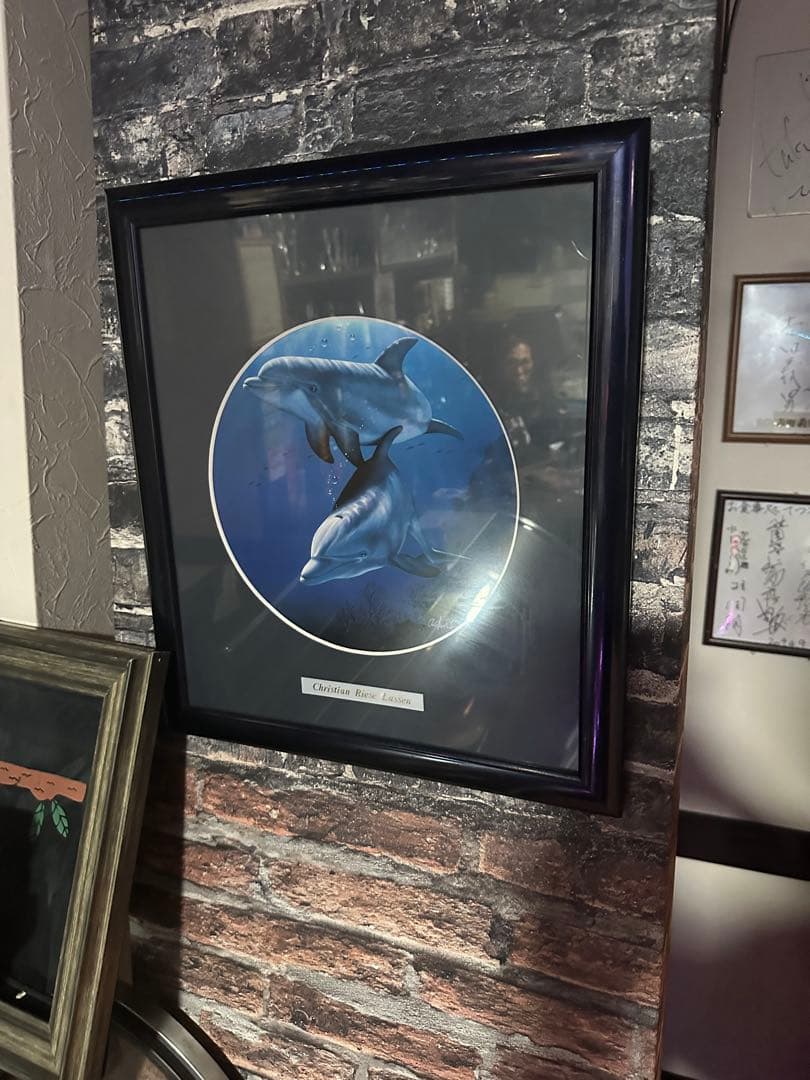 Christian Riese Lassen イルカの絵画
