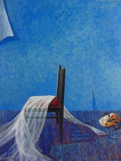 永井金四郎　「閑寂」、希少画集より、状態良好、新品高級額装付