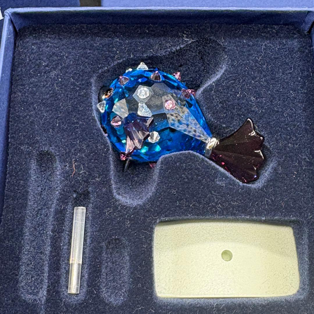 箱付き　スワロフスキー　 ハリセンボン置物 オブジェ 南海の魚達　 no.175