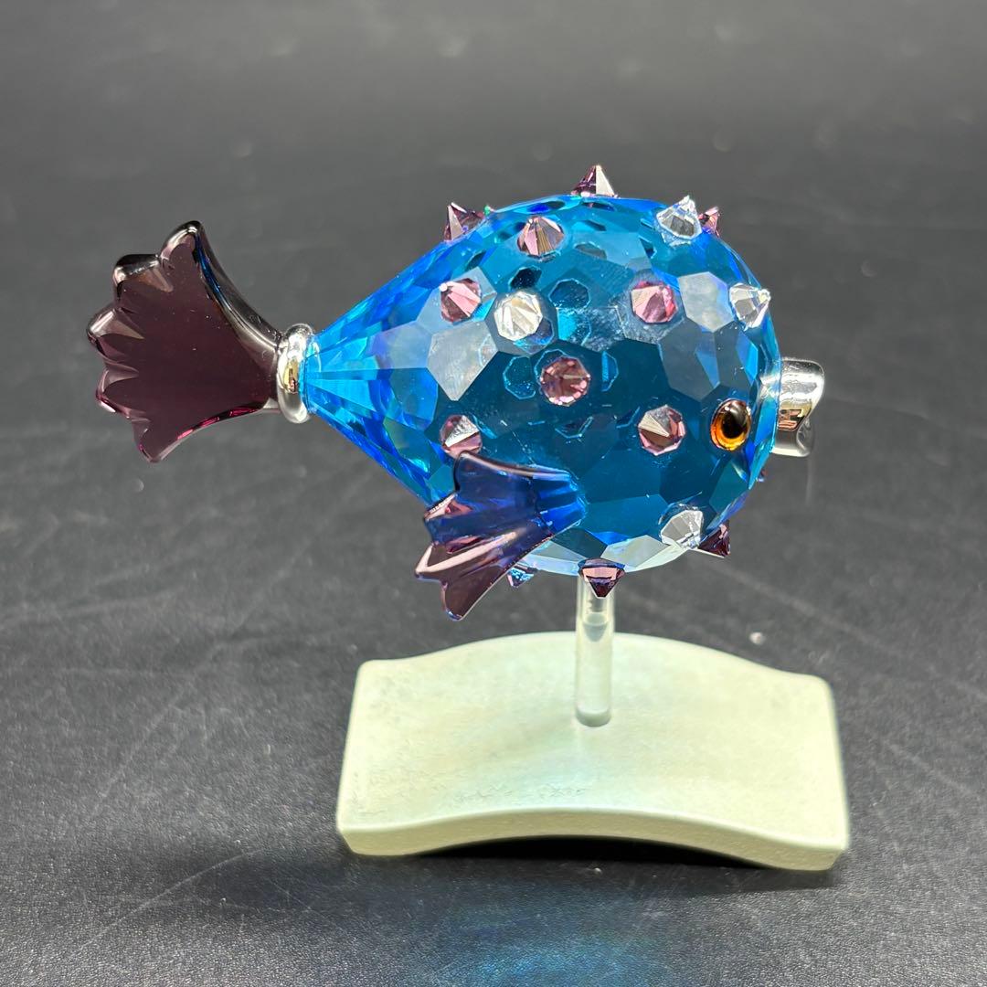 箱付き　スワロフスキー　 ハリセンボン置物 オブジェ 南海の魚達　 no.175