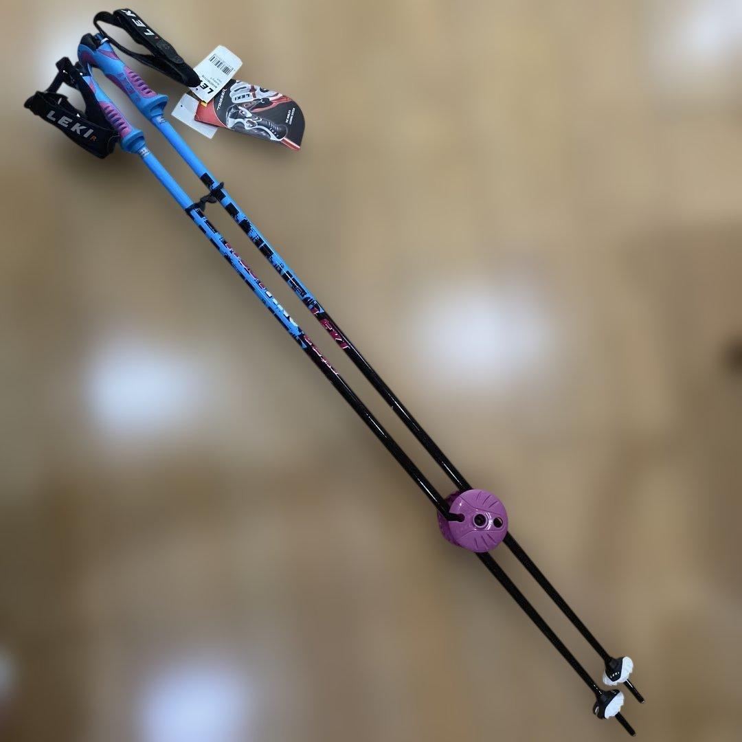LEKI レキ スキーストック ブラック&ブルー 新品未使用