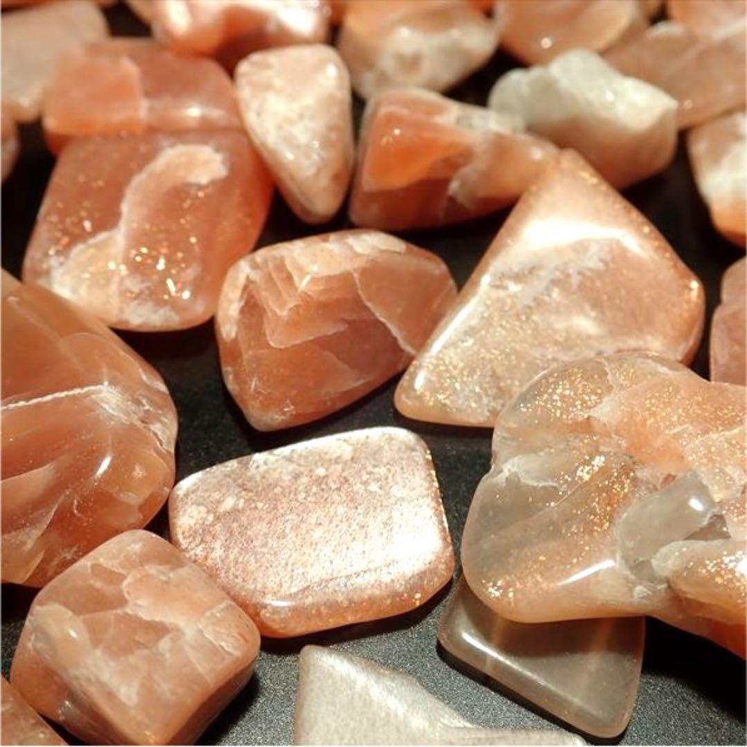 ★特選一石★激安☆シラー効果♢勝利の石【大粒☆サンストーン『日長石』さざれ石】❤️