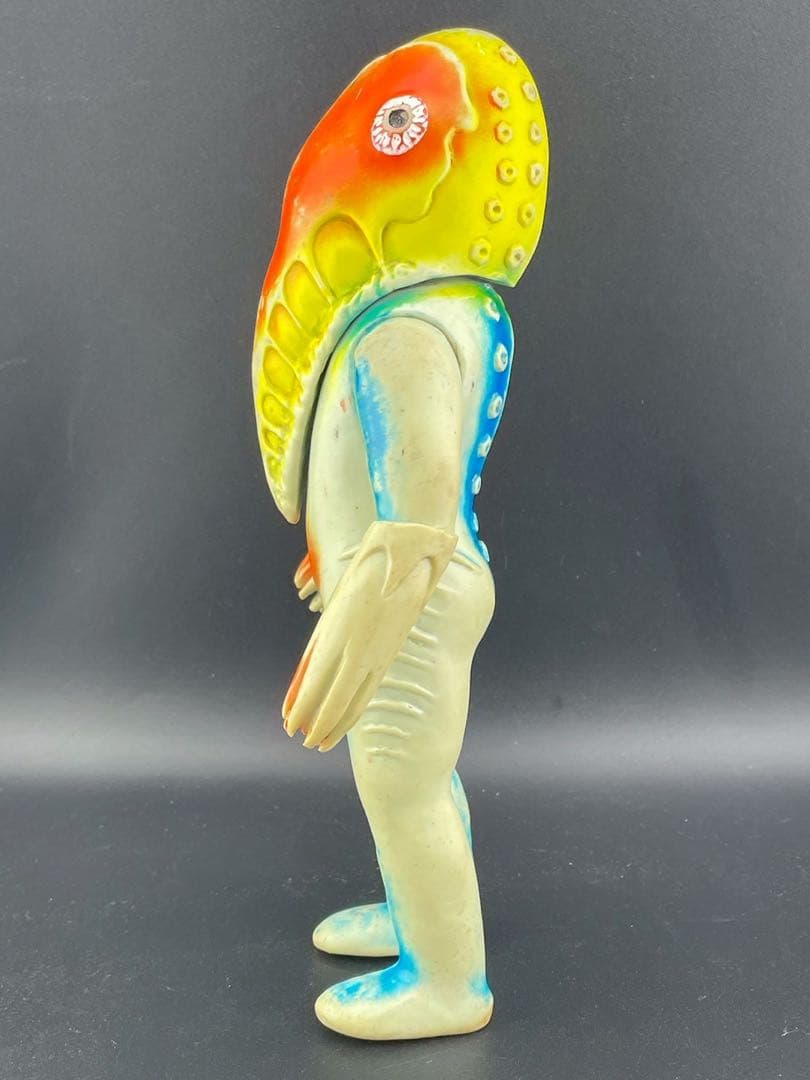 【中古品】メトロン星人　当時物ブルマァク　ソフビ　円谷プロ　マルサン　円谷プロ