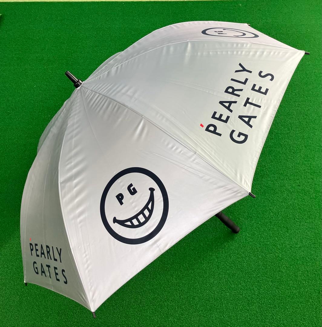 パーリーゲイツ PEARLY GATES ゴルフ用傘 ワンタッチ シルバー