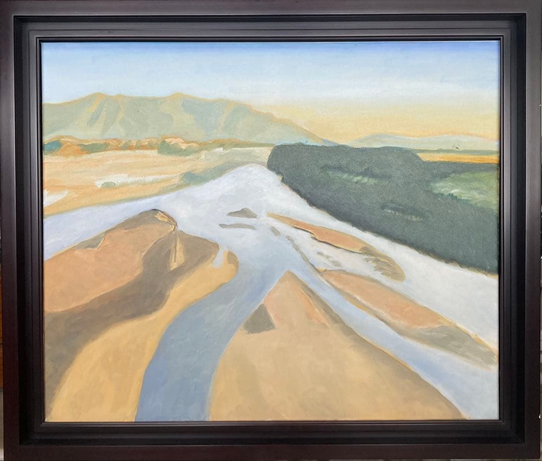 油彩画 斐伊川神話の里絵画のみＦ20号