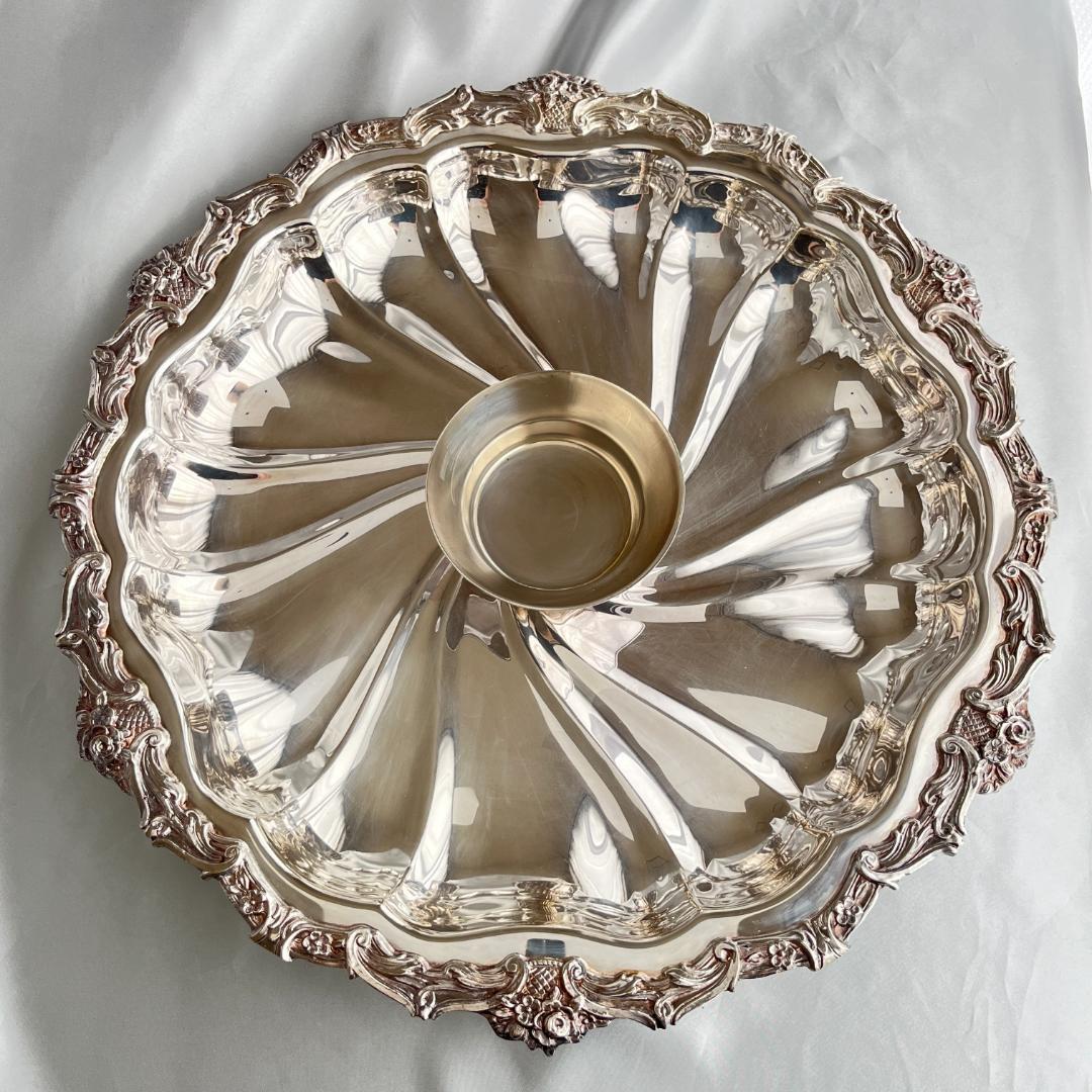 【Crown Silver Co】 オードブルサーバー 直径40cm！！