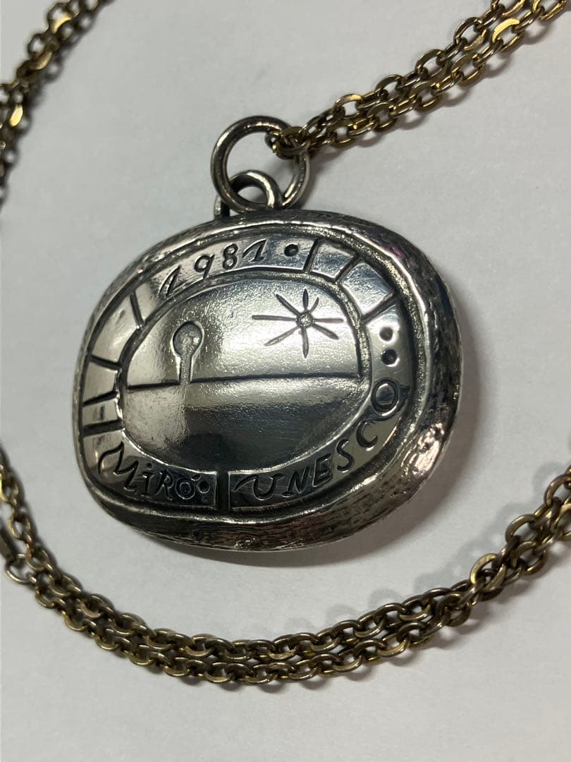 パブロ ピカソ 生誕100周年記念メダル ユネスコ ネックレス 希少 レア