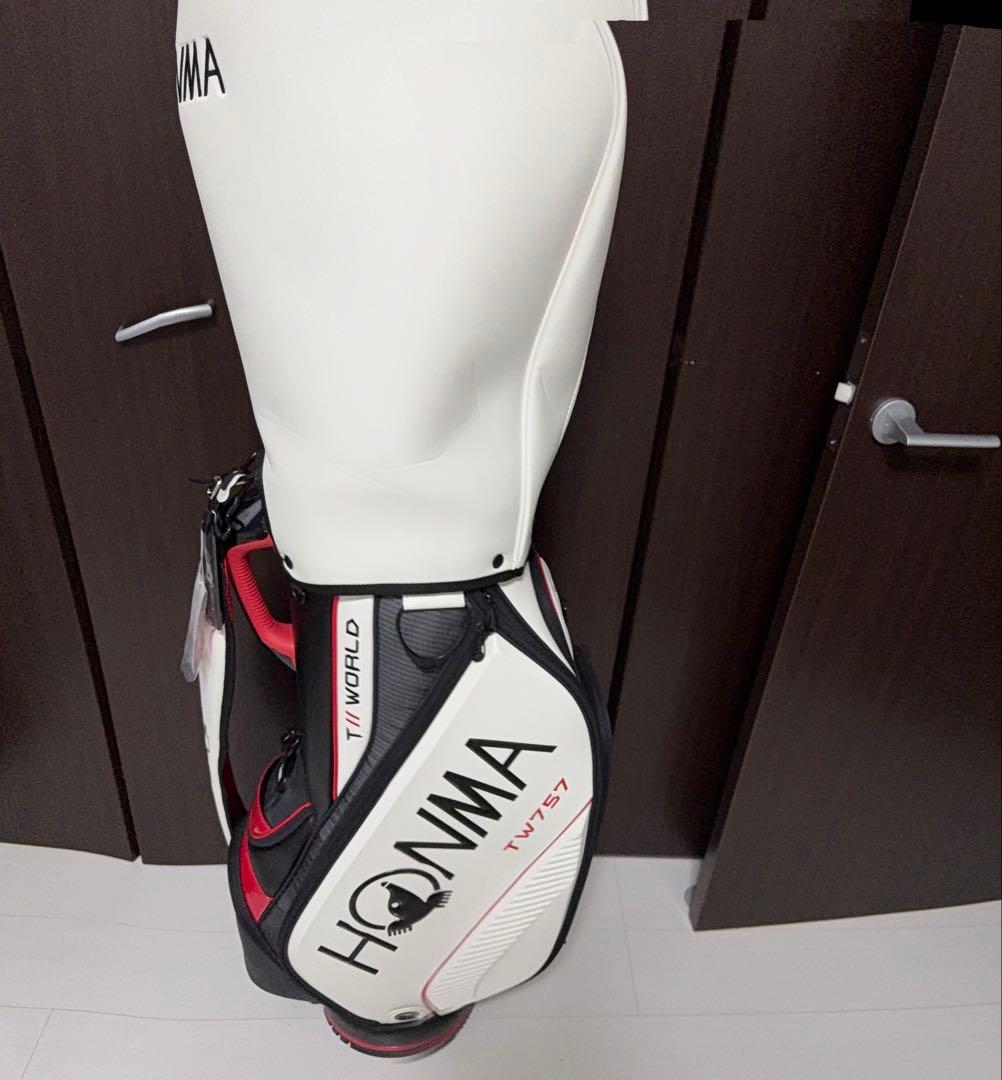 HONMA TW1757 キャディバッグ ホワイト/レッド
