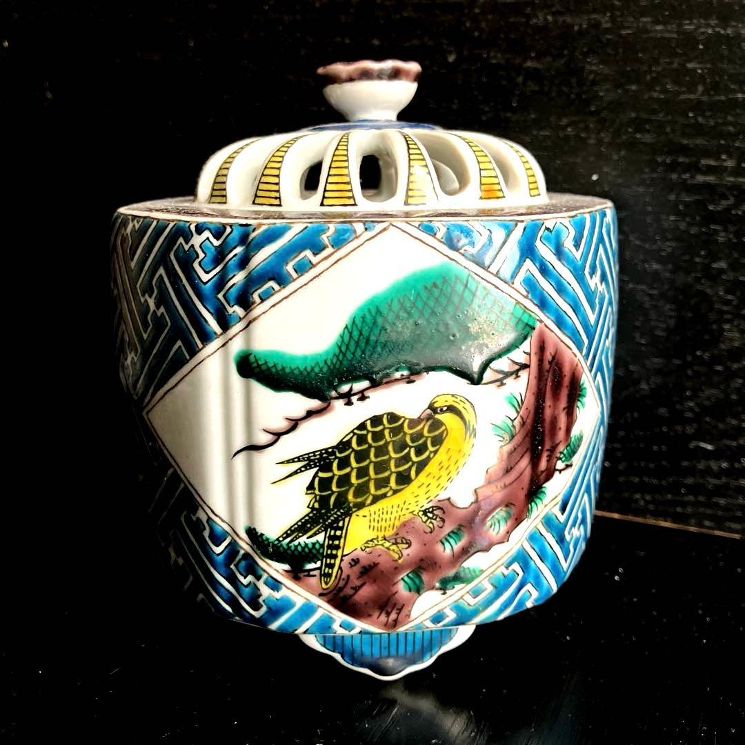 九谷焼香炉　作家物香炉