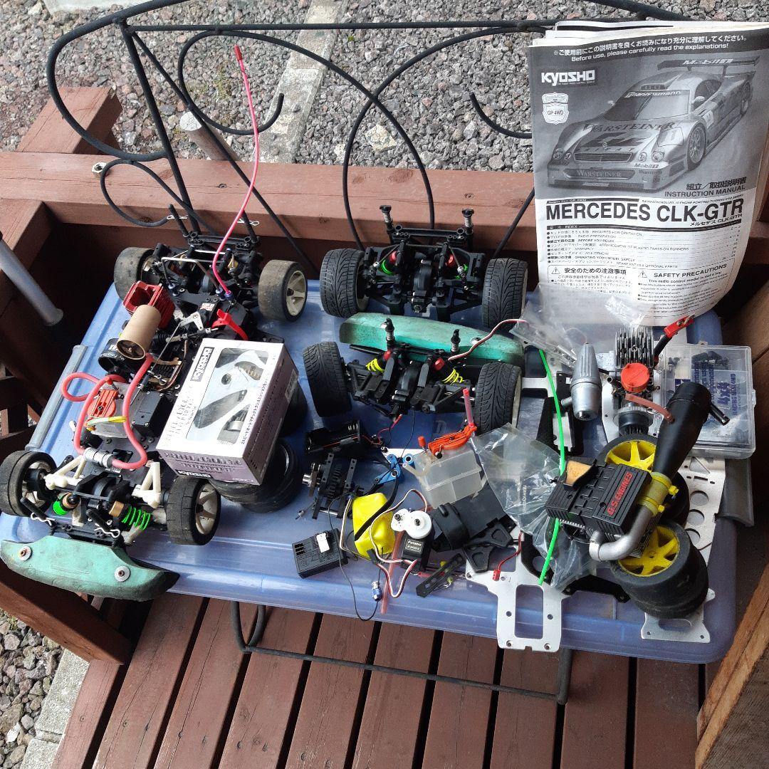 あ*あ様 ジャンク品　京商スーパー10 2台ぶん&OSエンジン 2スピードなど