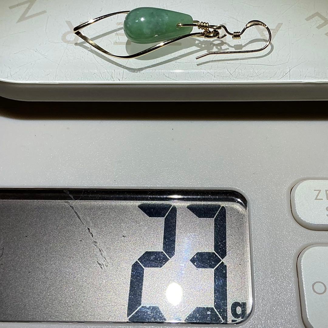 【専用】金山谷翡翠　ティアドロップピアス　14kgf ※片耳用