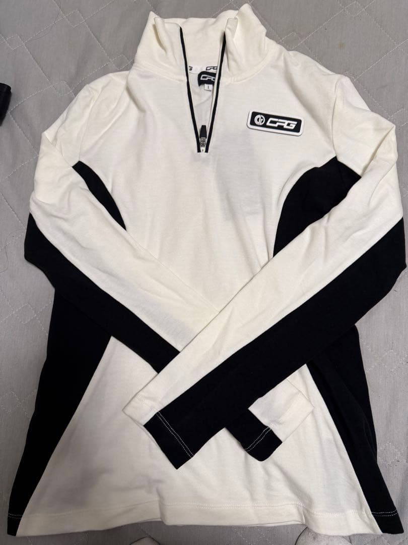 cpgハーフジップ長袖シャツ