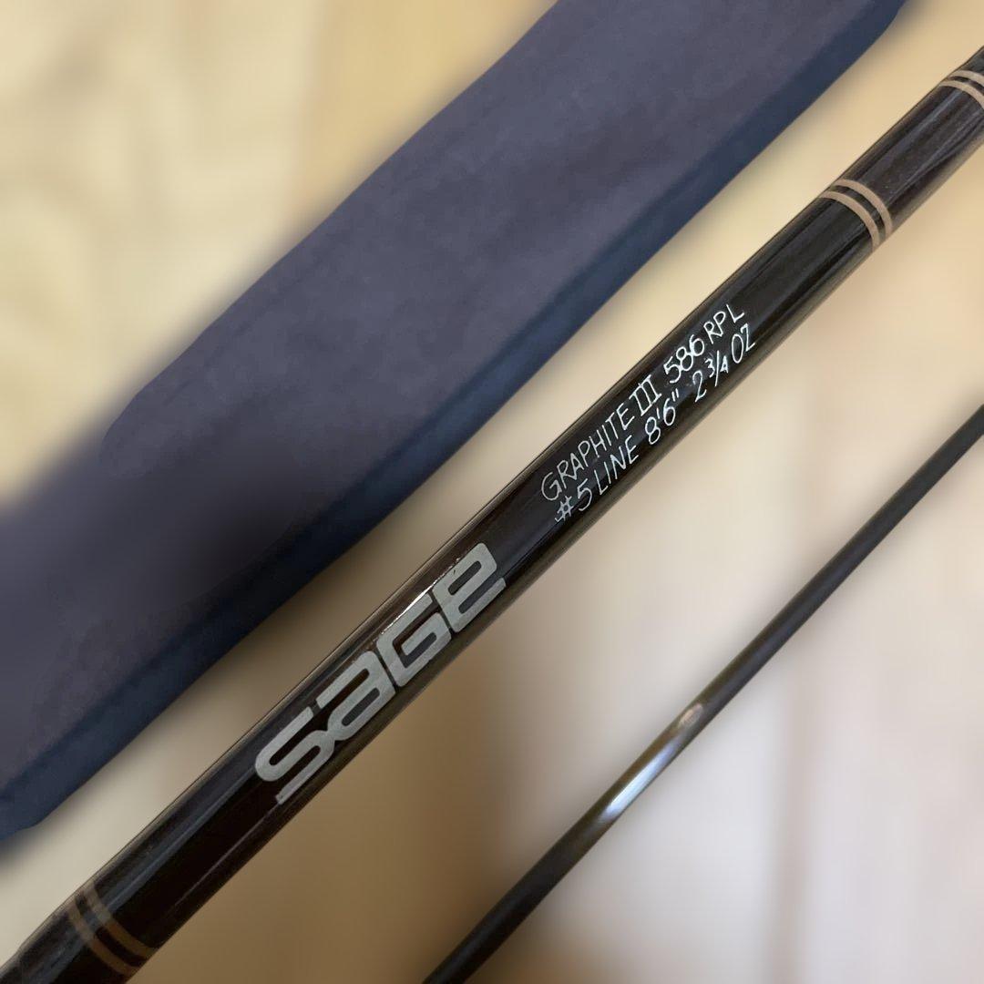セージグラファイトⅢ 586 RPL フライロッド　SAGE 2ピース
