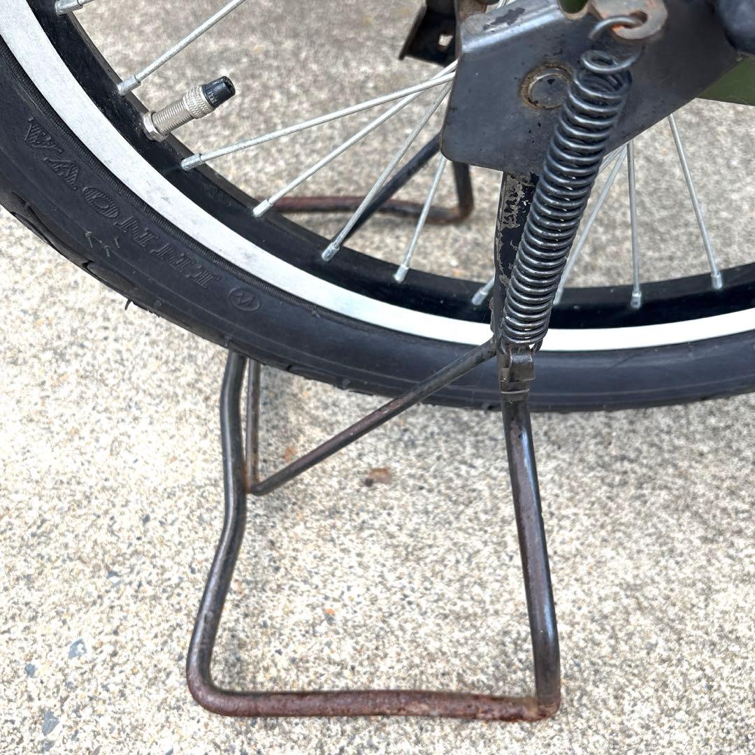 【引取限定】３人乗り子供乗せ自転車 20インチ（カーキ）　非電動