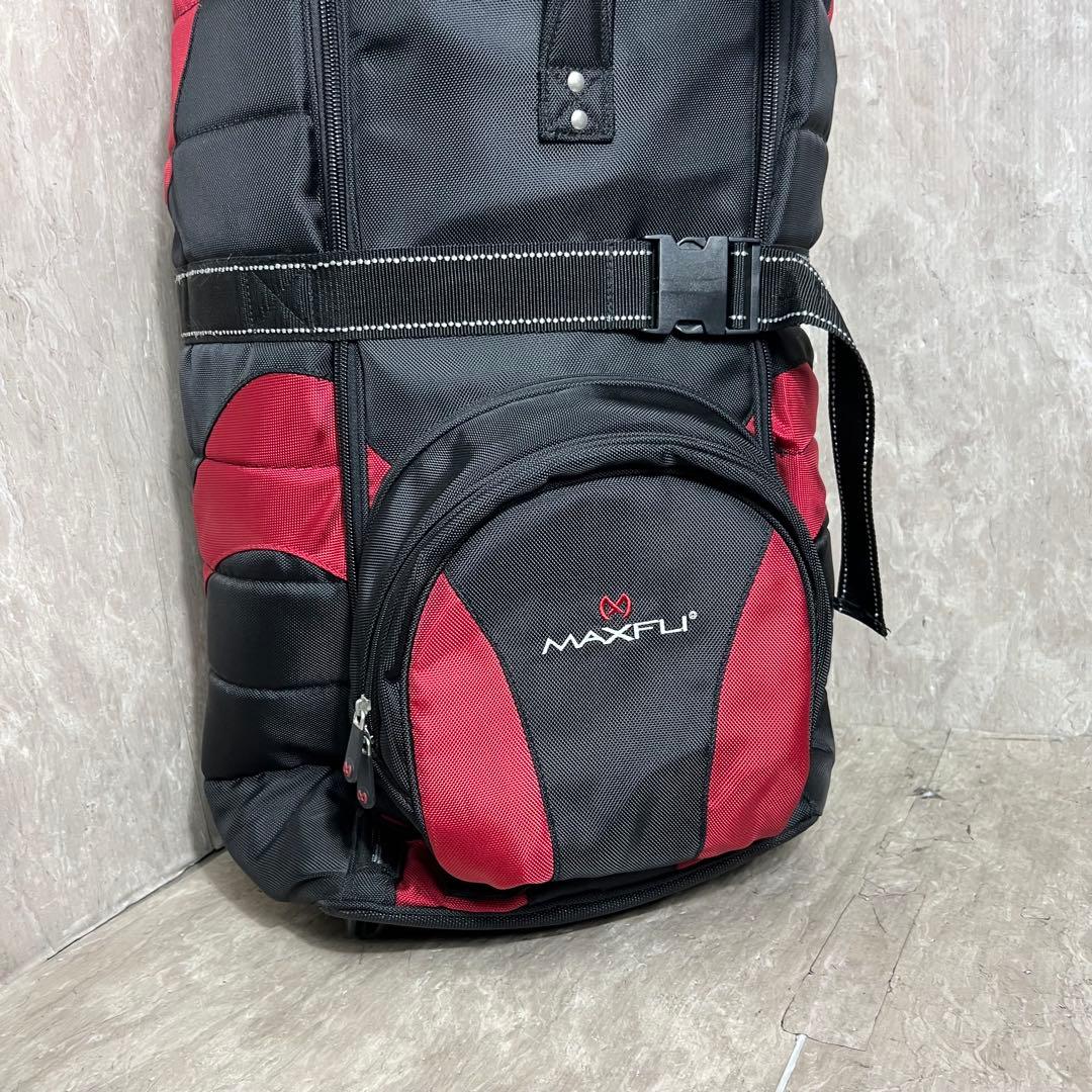 極美品 MAXFLI キャスター付 ゴルフトラベルカバー トラベルバッグ