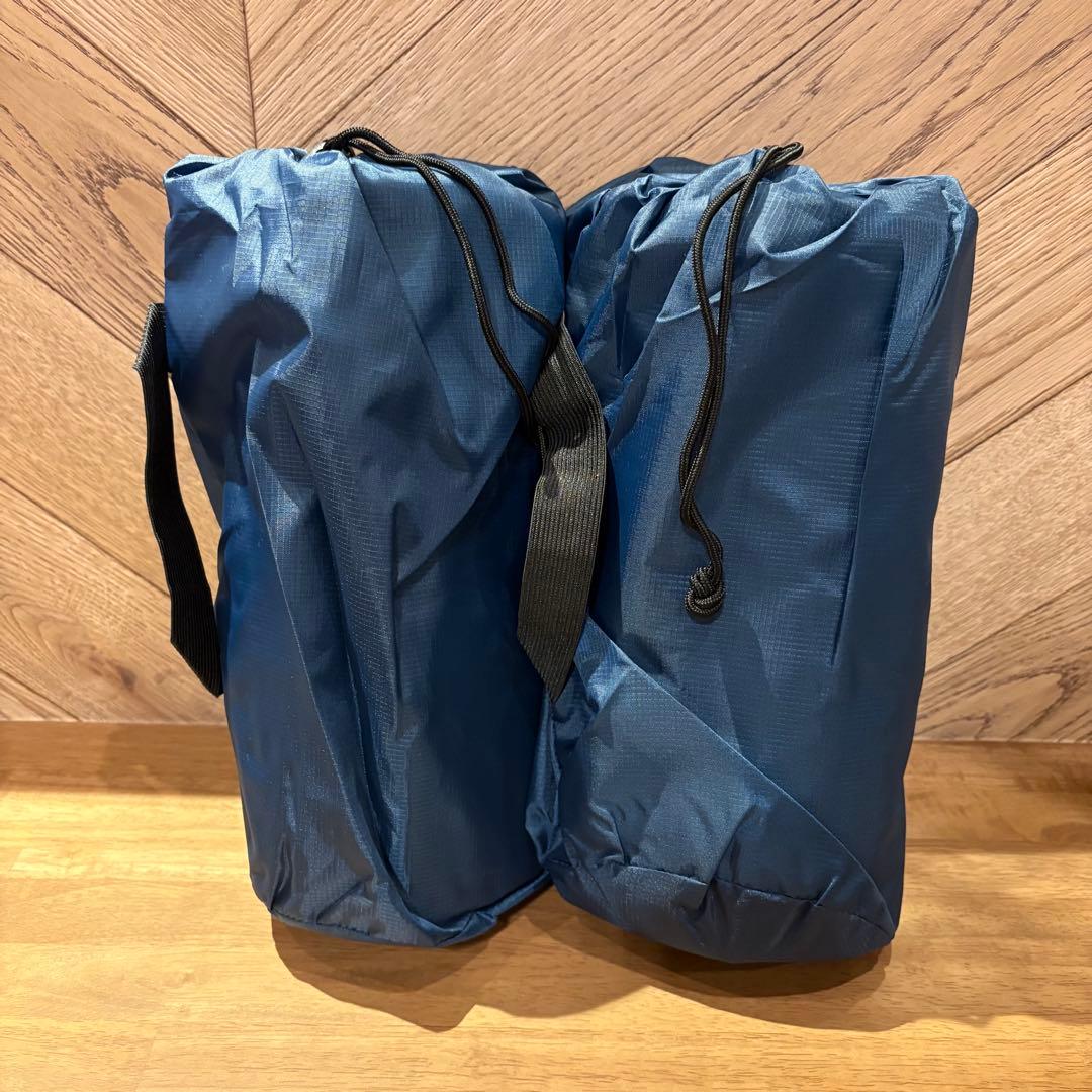 新品 キャンプ エアーマット ベット 2枚セット 厚さ10㎝ 足踏み式 軽量