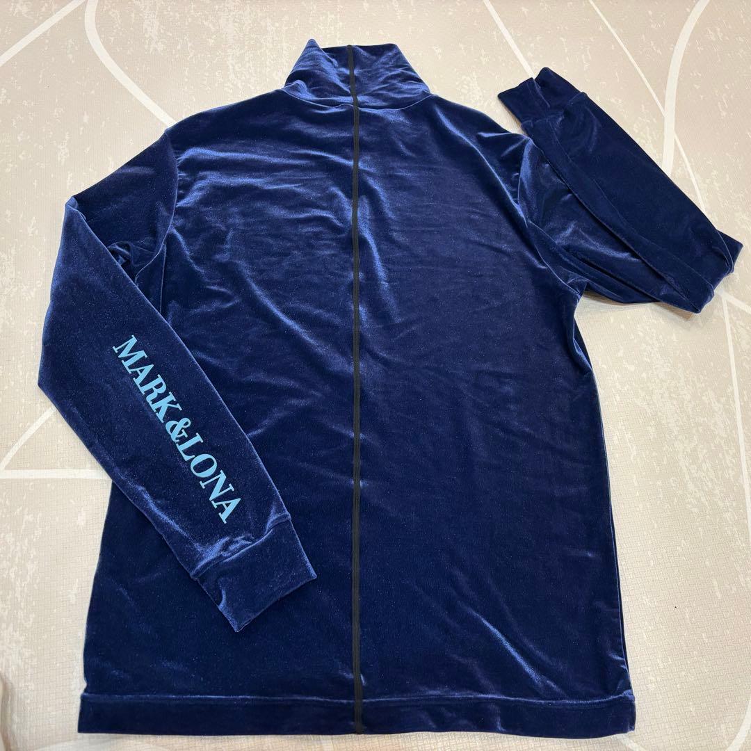 MARK & LONA ベロア長袖ハイネックシャツ 48