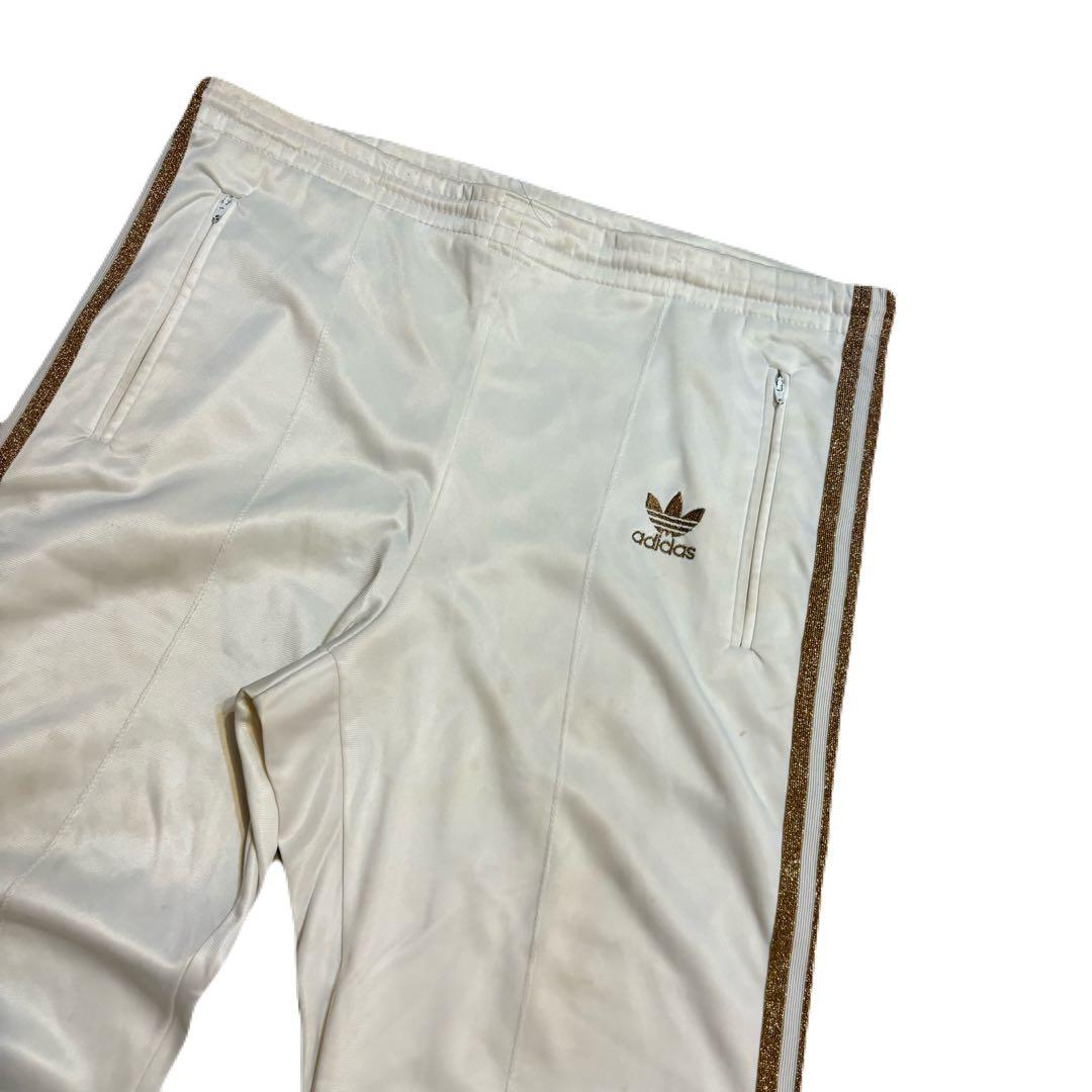 80's adidas 白金 トラックパンツ