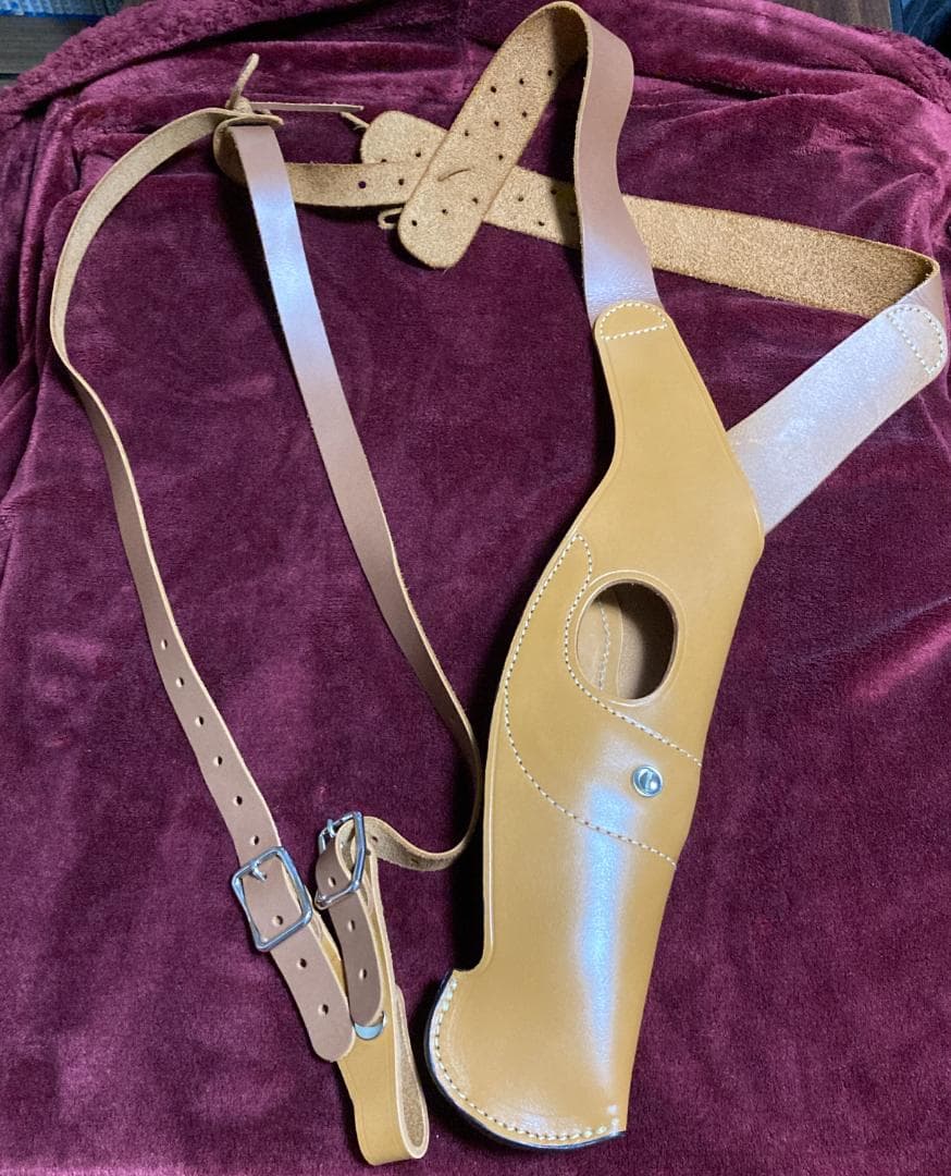 【極稀少】ダーティーハリー 44マグナム用 ショルダーホルスター 本革