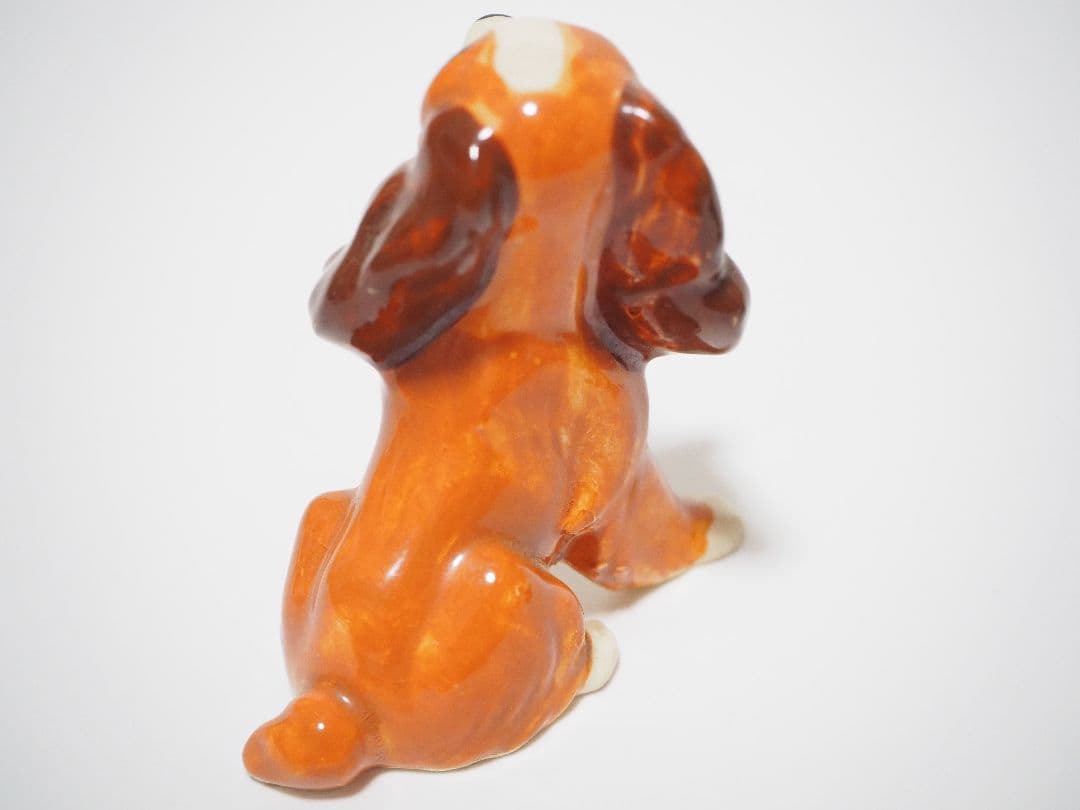 ディズニー　ビンテージ　犬　陶器　置物　インテリア　わんわん物語