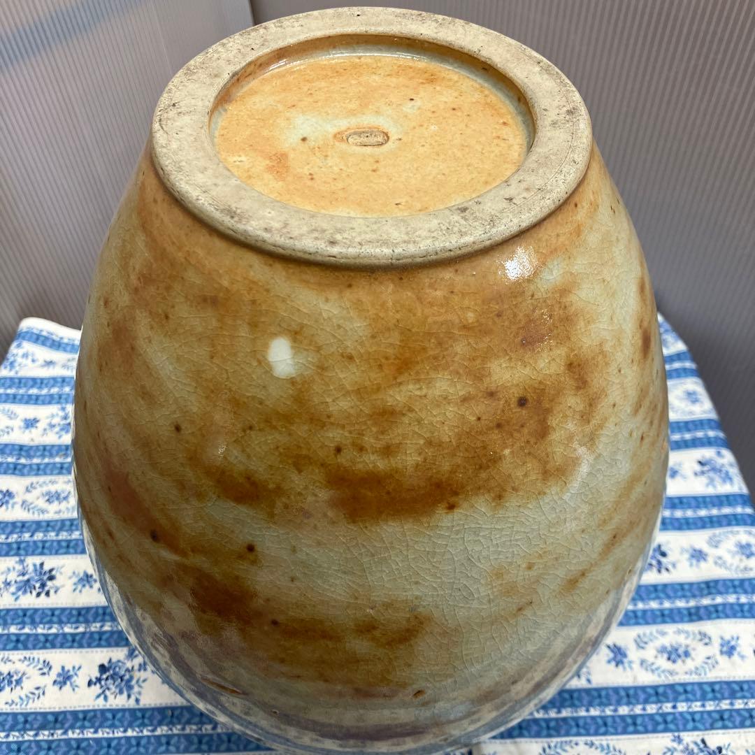 華道道具　灰釉壺　S62KYT