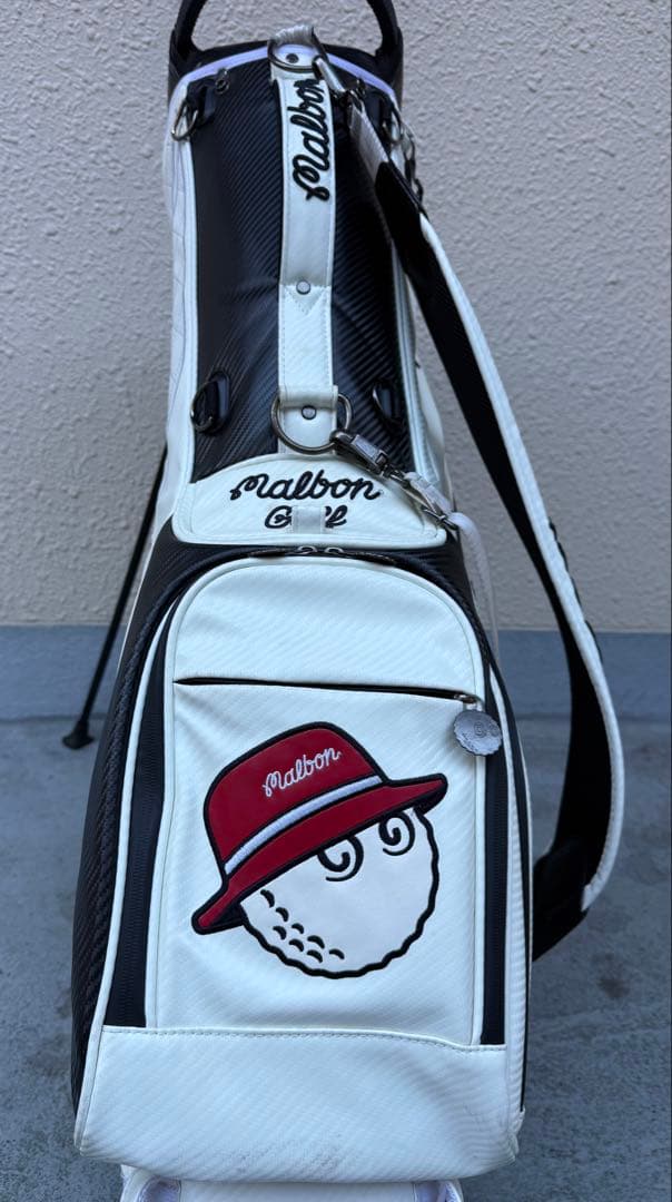 Malbon Golf スタンド付キャディバッグフード２個➕ヘッドカバー3個付