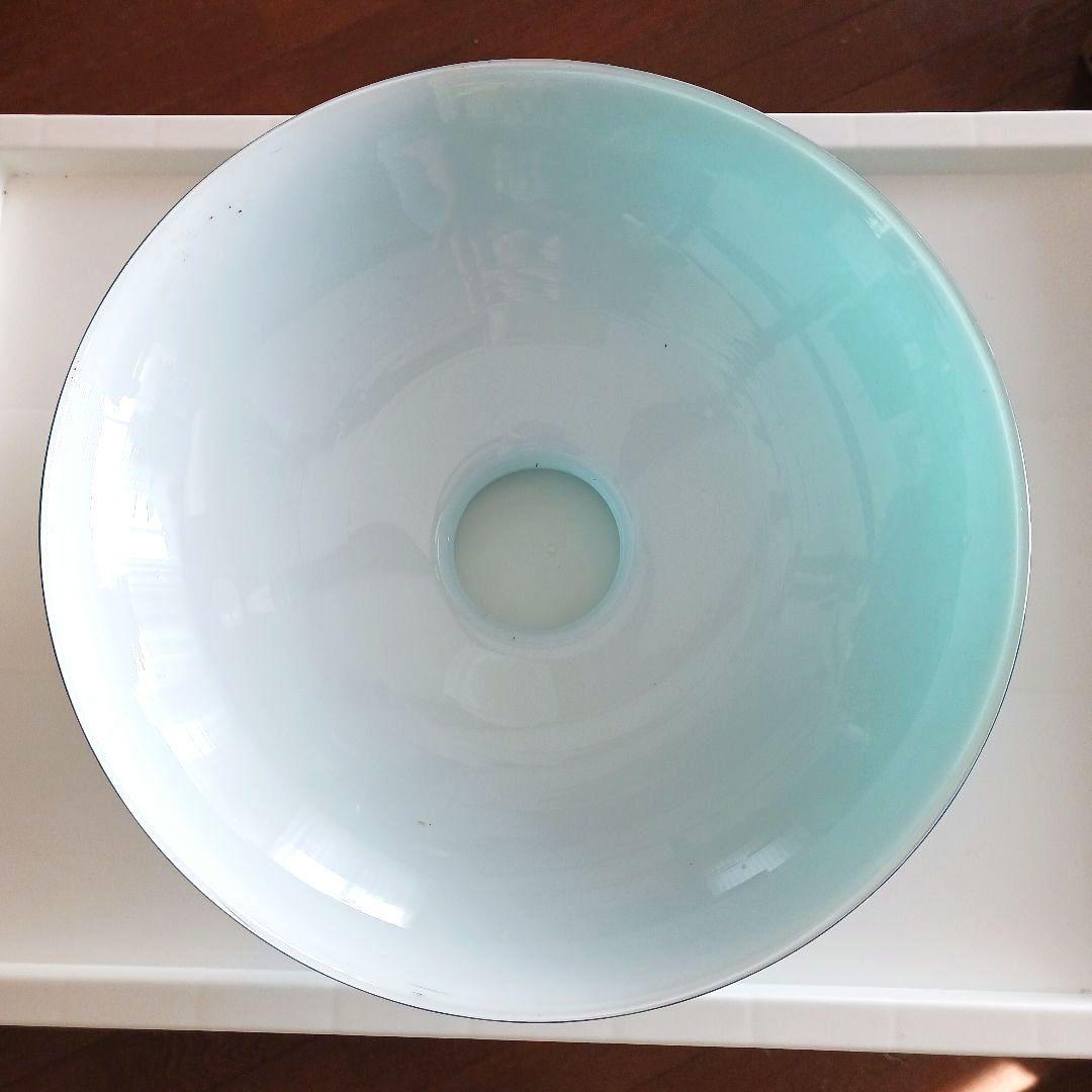 アンティーク吊りオイルランプ　　ターコイズブルー