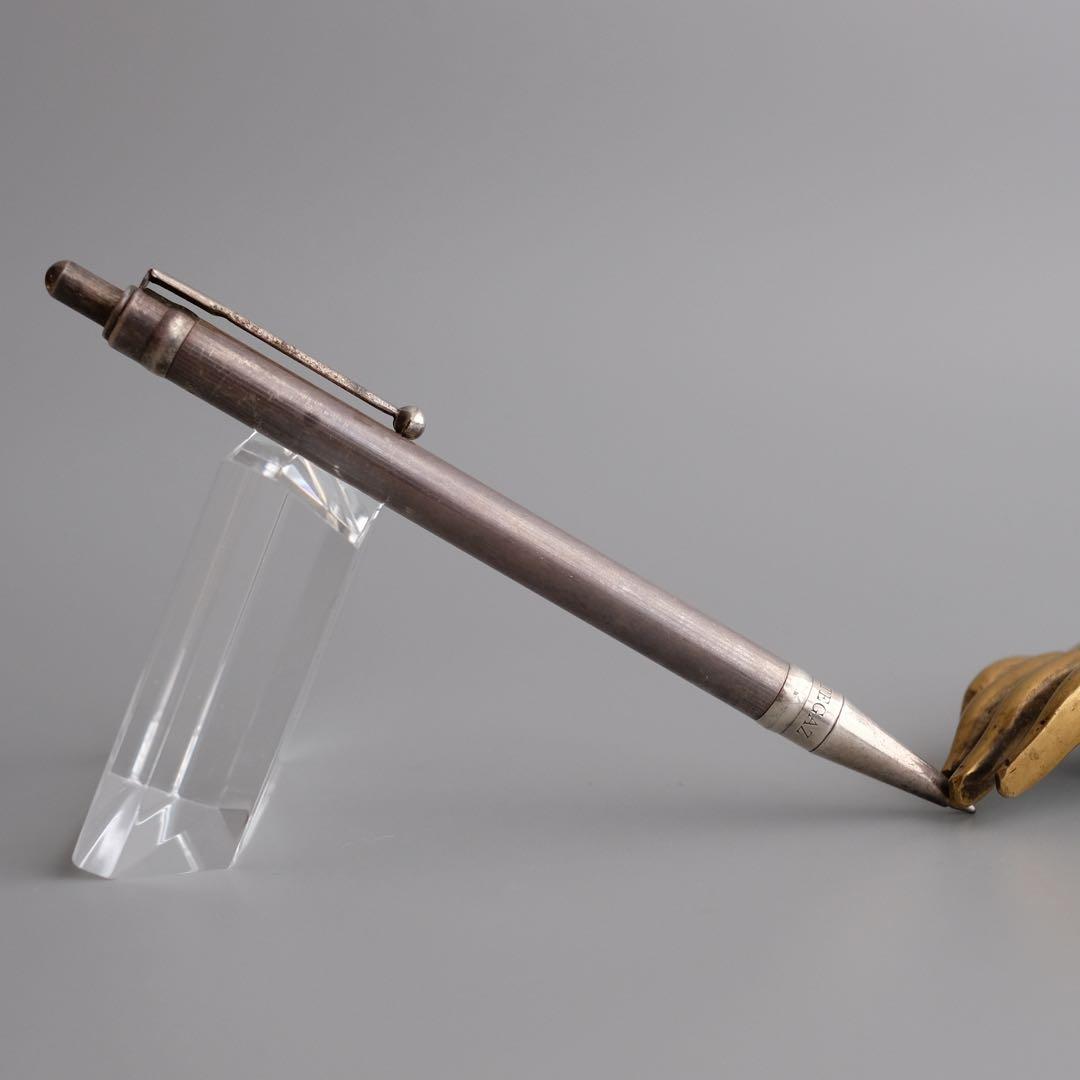 1970年 イタリア製925純銀製ノック式ボールペン、PERTEGAZ