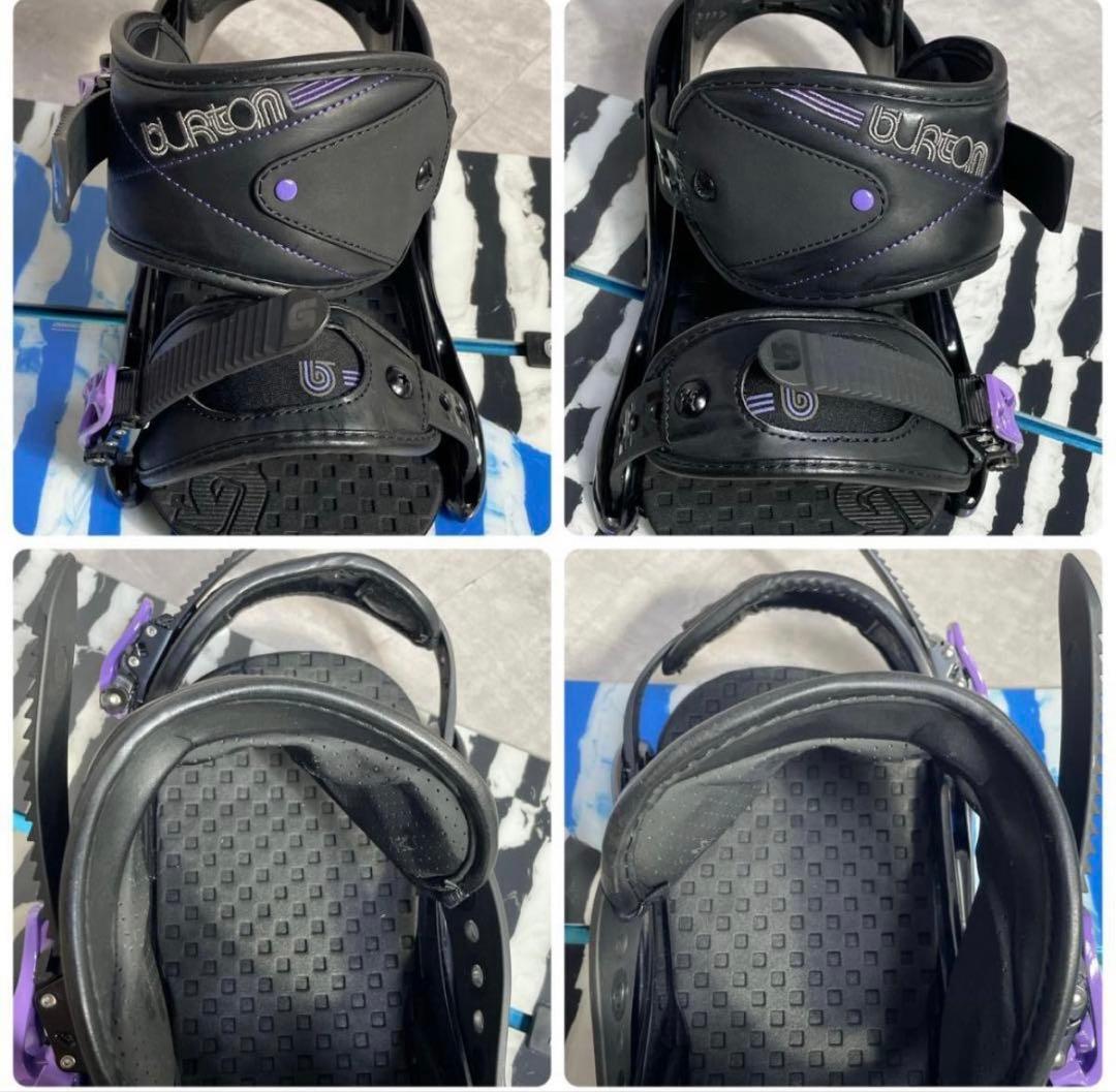 スノーボードセットバートンフェザーレディース3点 144cm24.5cm激安❣️