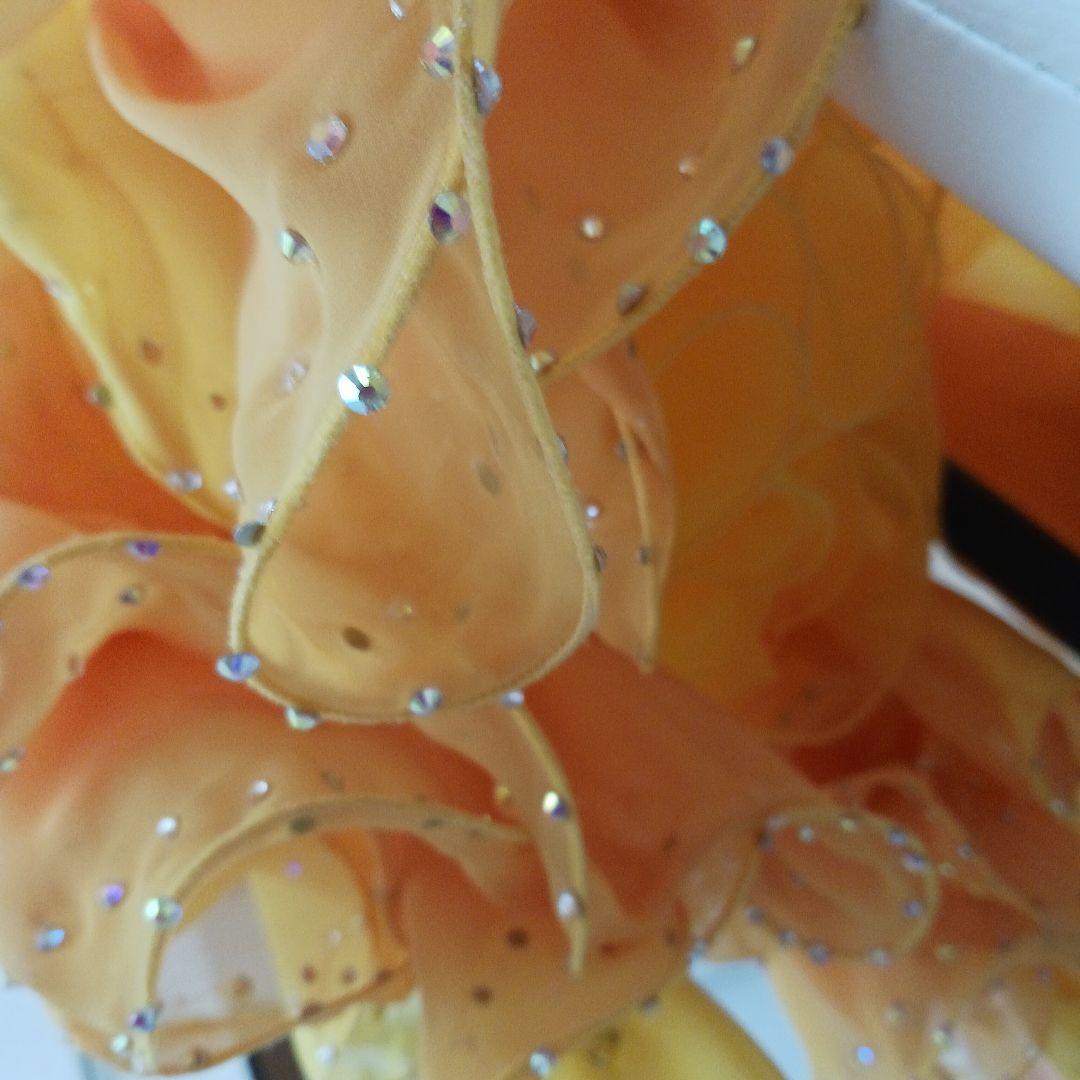 社交ダンスドレス オレンジと黄色のグラデーション