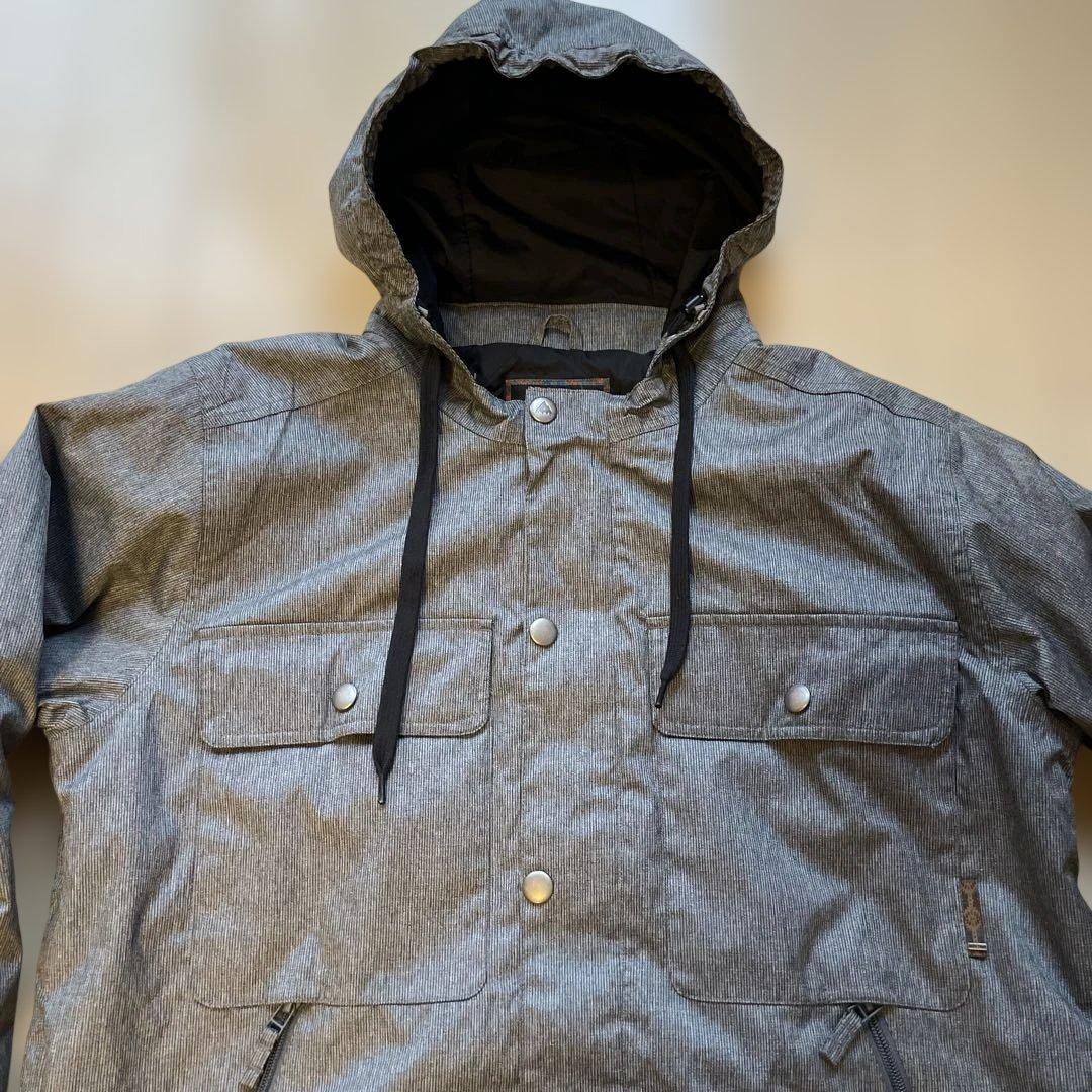 BURTON グレー フード付き スノーボード ウェアー Size/ XL