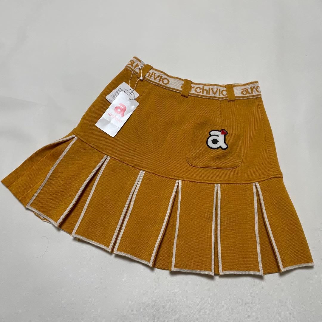 秋冬ゴルフウエア⛳️アルチビオ2点「フード付きニット＆ニットスカート」新品✨️36