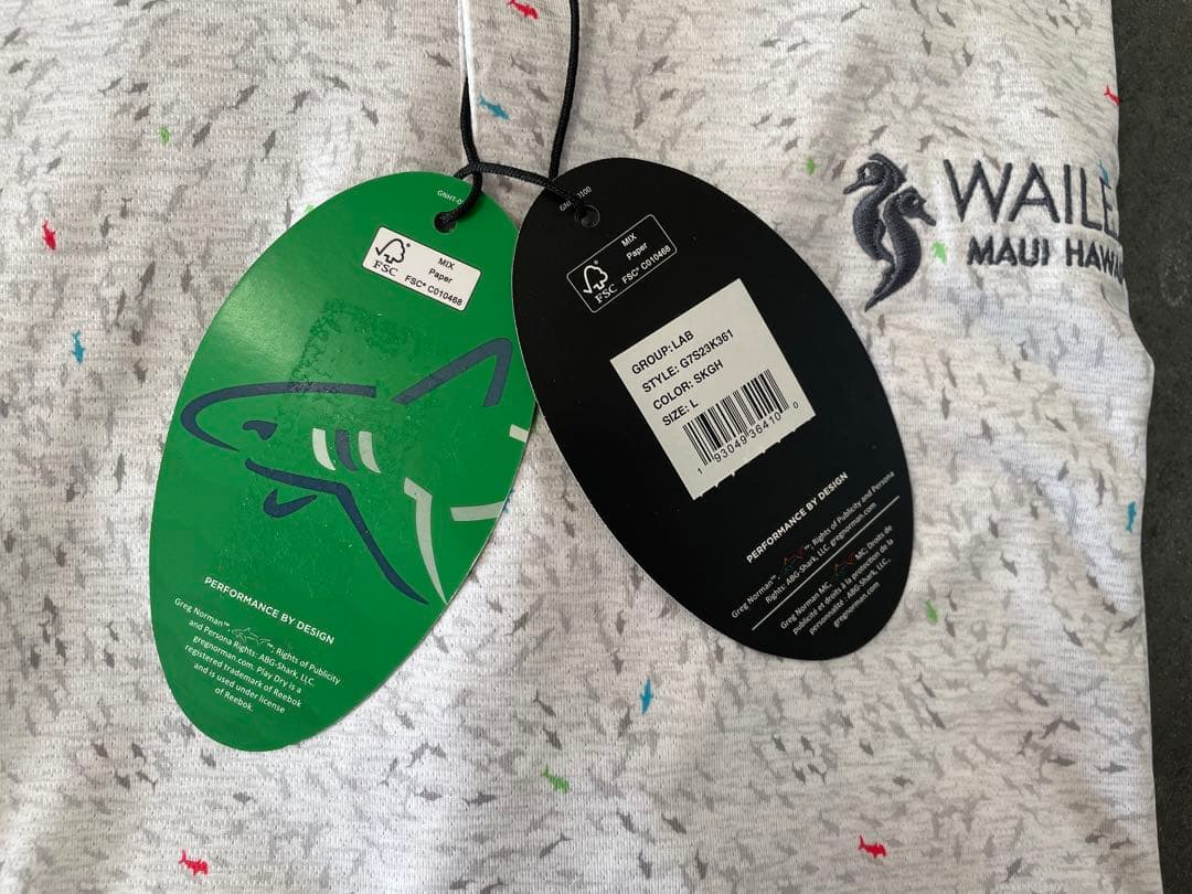 【新品タグ付】GREG NORMAN ポロシャツ WAILEA MAUI ロゴ