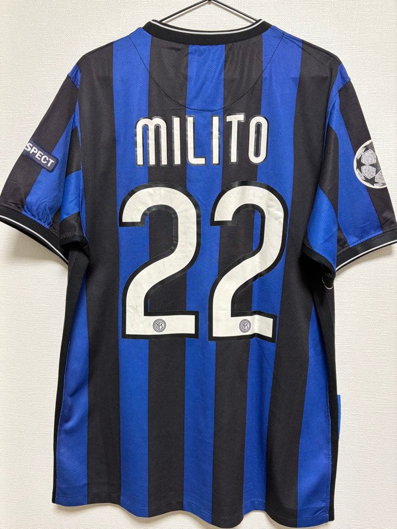 お*た様 インテルミラノ　09/10ホーム　No.22ディエゴミリート　XLサイ