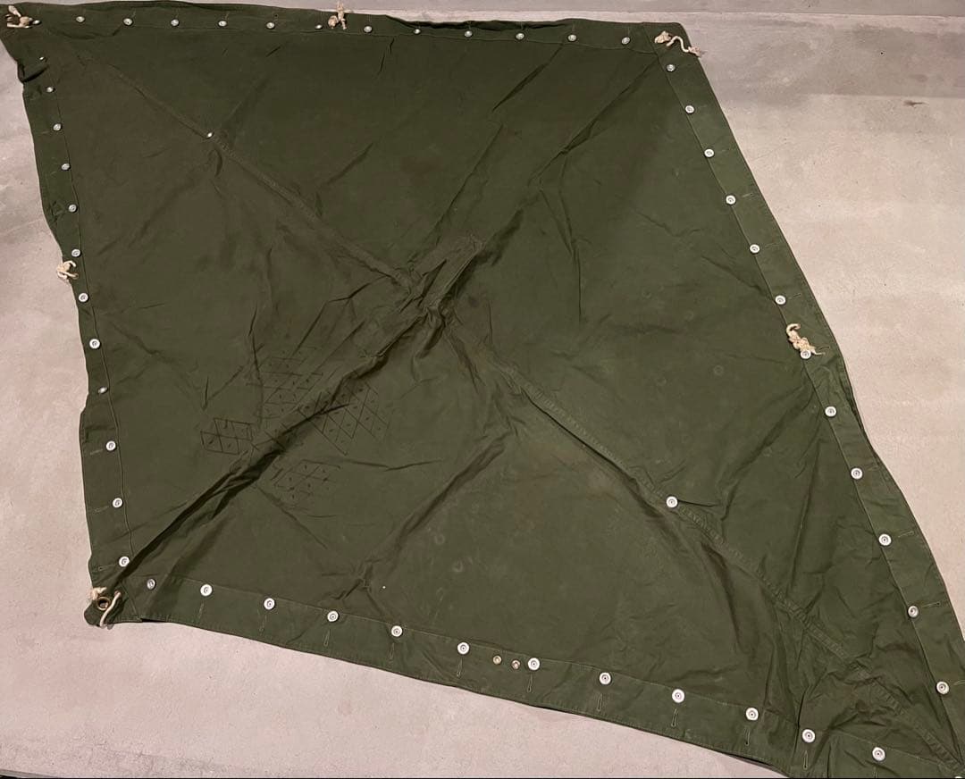 4枚セット ノルウェー軍 軍幕 テント ツェルトバーン シェルターハーフ 実物