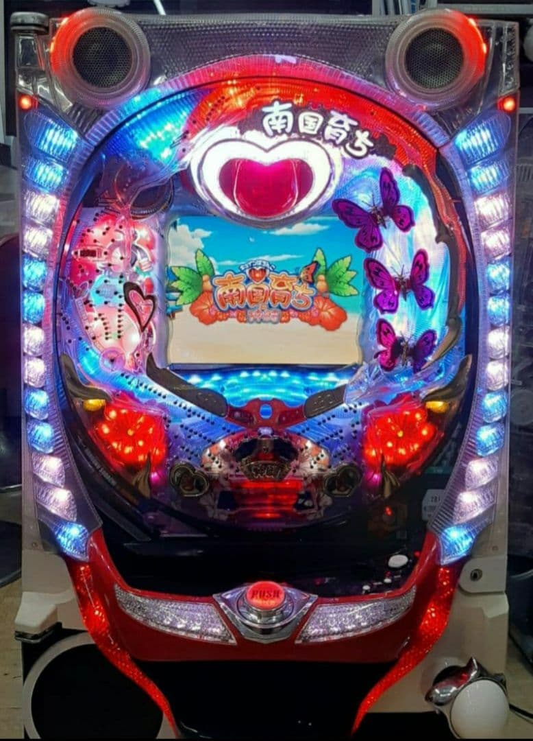 パチンコ実機　CRA南国育ちin沖縄9AW　1/99.9　甘　循環式　オート機付