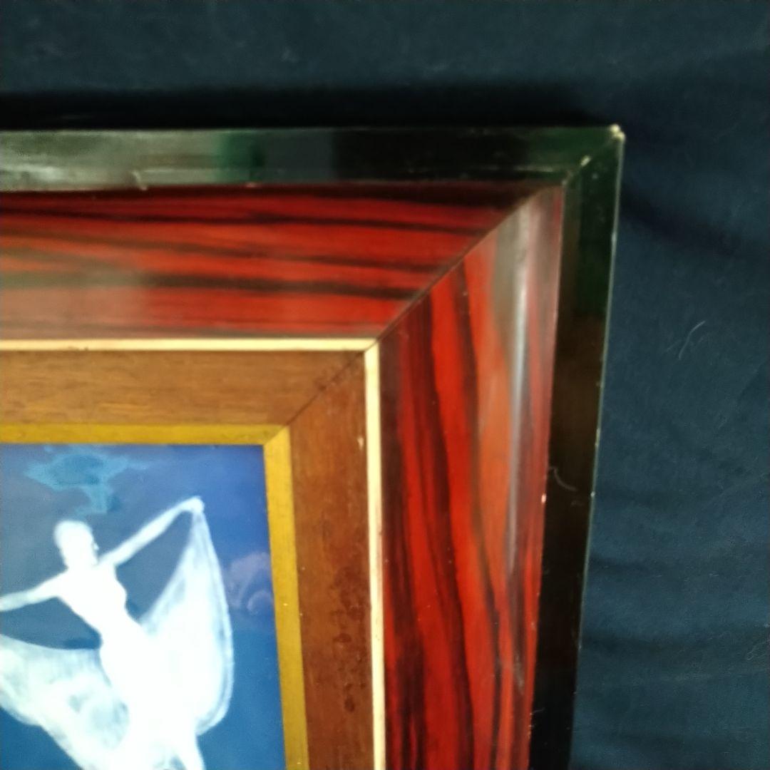 リモージュ（Limoges）額装陶板画・パテシュールパテ『壇上の踊り子』