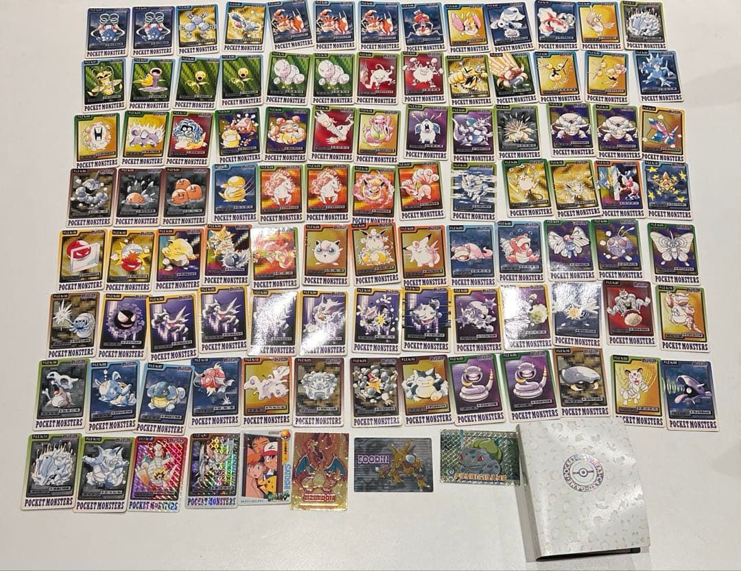 【希少品】ポケモンカードダス96枚 meiji ポケモンカード3枚+ファイル