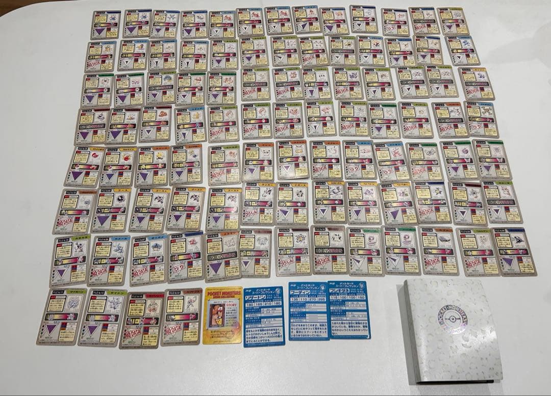 【希少品】ポケモンカードダス96枚 meiji ポケモンカード3枚+ファイル